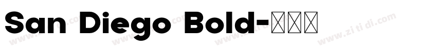 San Diego Bold字体转换